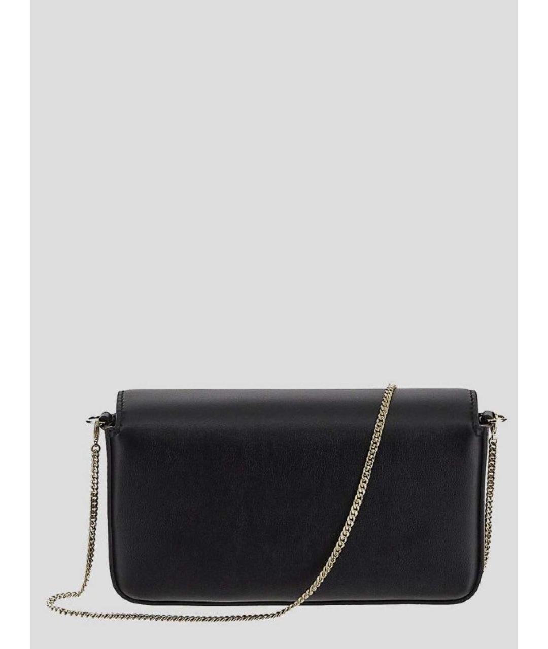 VALENTINO Черная кожаная сумка через плечо, фото 3
