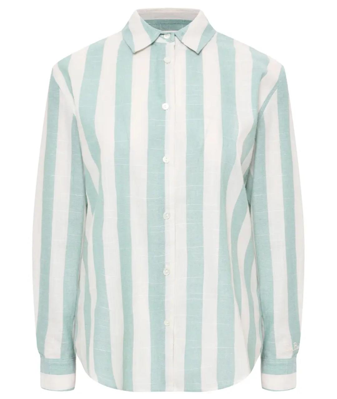 MC2 SAINT BARTH Зеленая полиэстеровая рубашка, фото 1