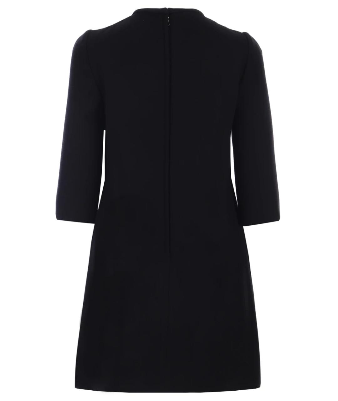 DOLCE&GABBANA Черное полиэстеровое повседневное платье, фото 2