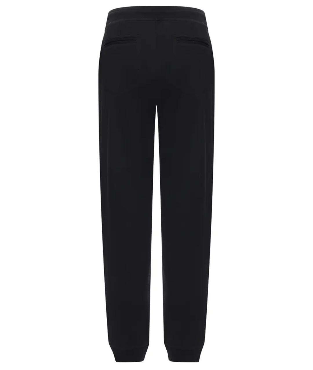 BRUNELLO CUCINELLI Черные хлопковые повседневные брюки, фото 3