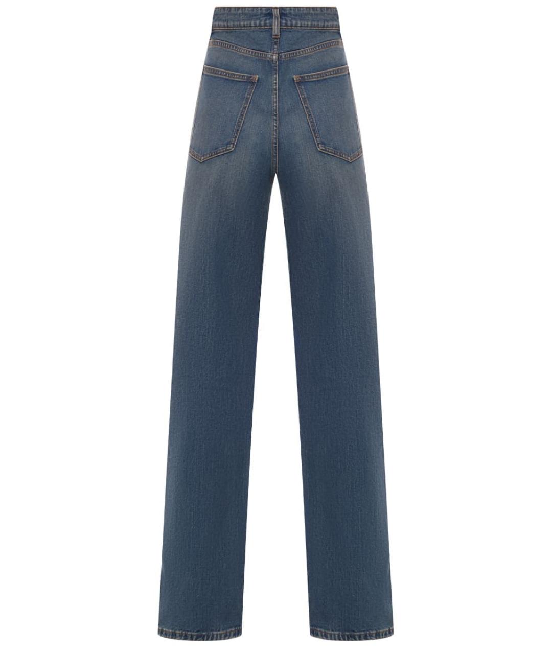 FABIANA FILIPPI Синие хлопковые прямые джинсы, фото 2