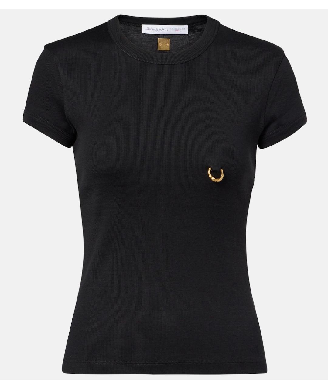 SCHIAPARELLI Черная футболка, фото 3