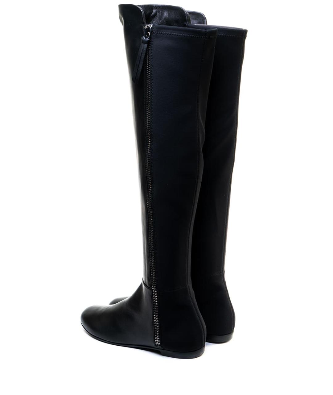 GIUSEPPE ZANOTTI DESIGN Черные кожаные сапоги, фото 3