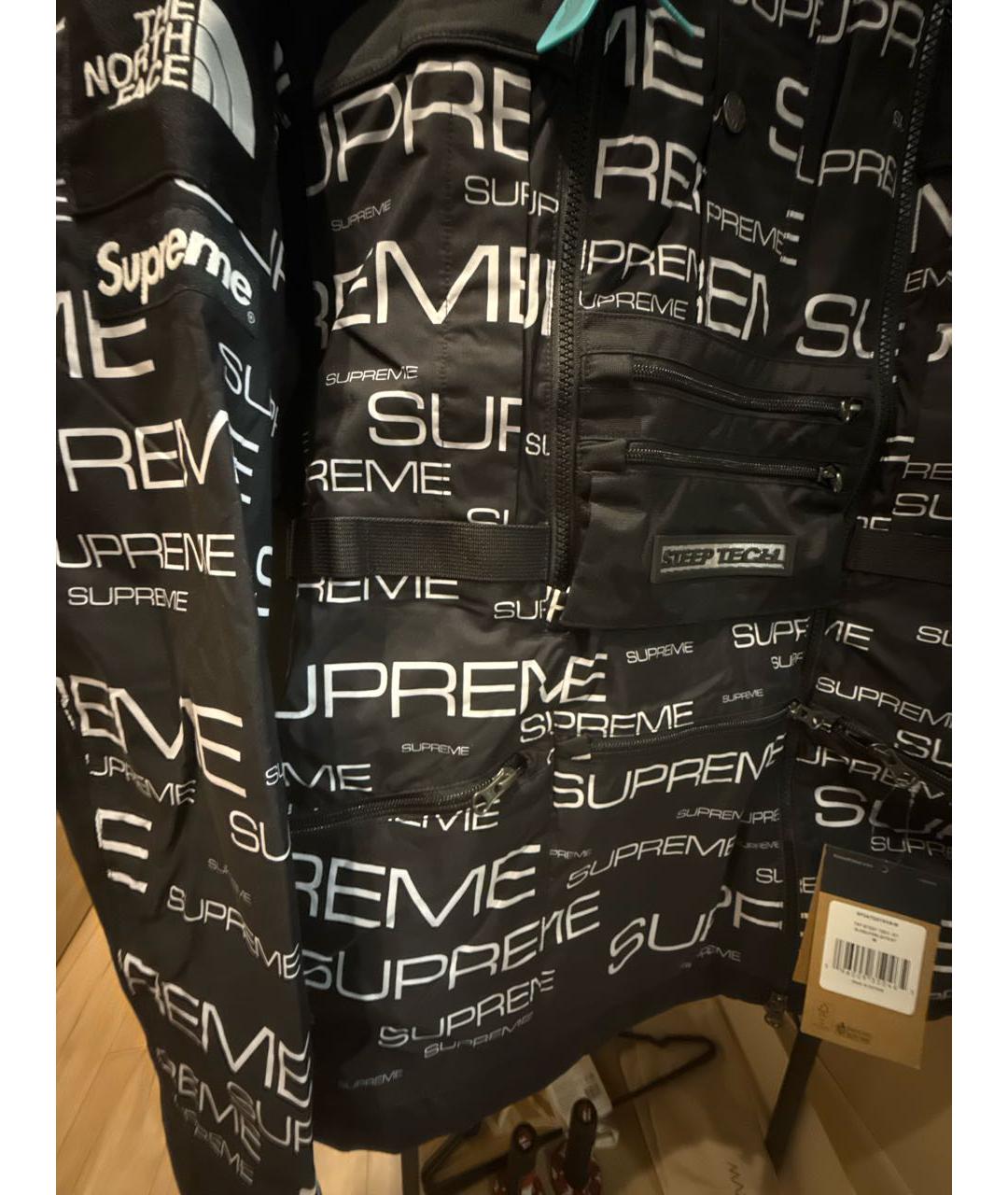 SUPREME Черная куртка, фото 4