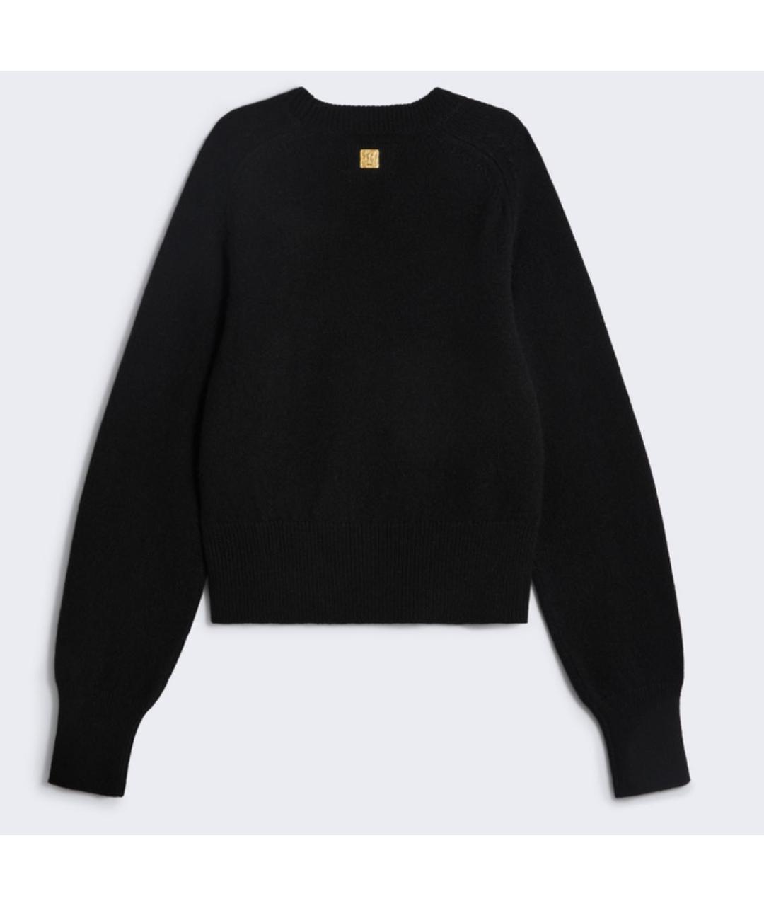 SCHIAPARELLI Черный кашемировый джемпер / свитер, фото 3