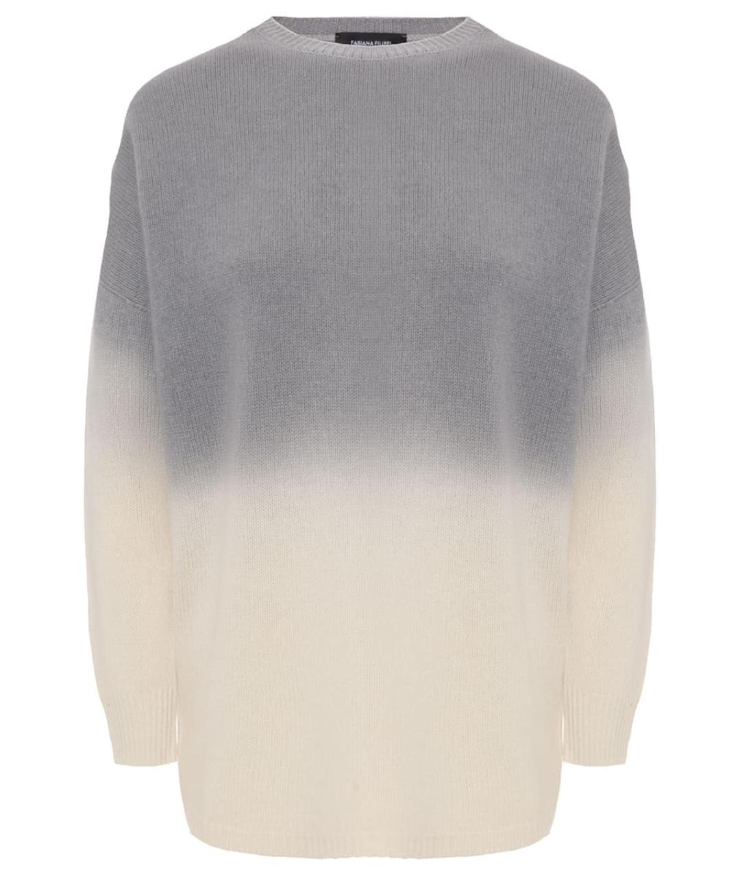 FABIANA FILIPPI Серый шерстяной джемпер / свитер, фото 1