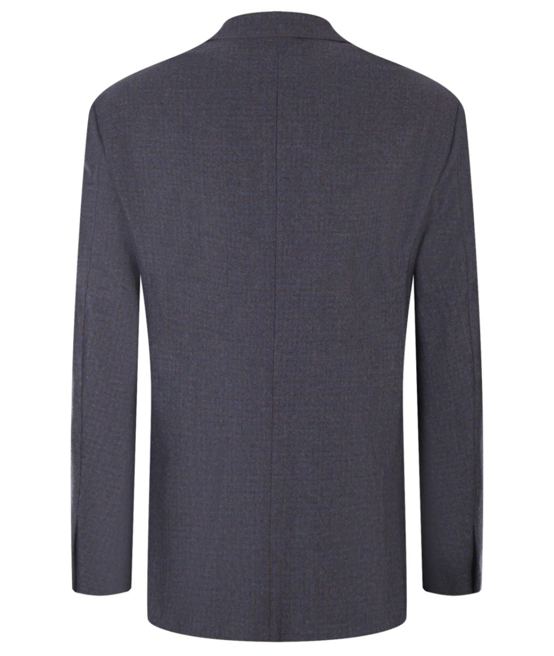 LORO PIANA Синий шерстяной пиджак, фото 2