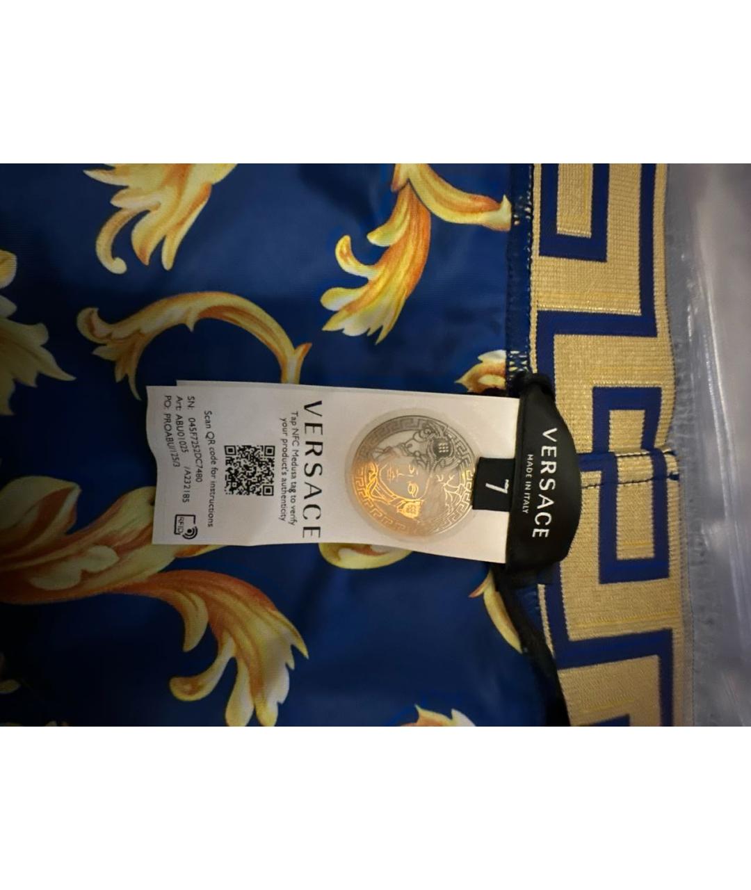 VERSACE Синие плавки, фото 5