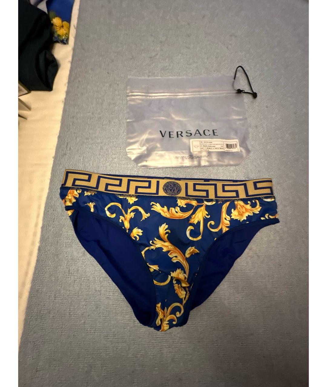 VERSACE Синие плавки, фото 4