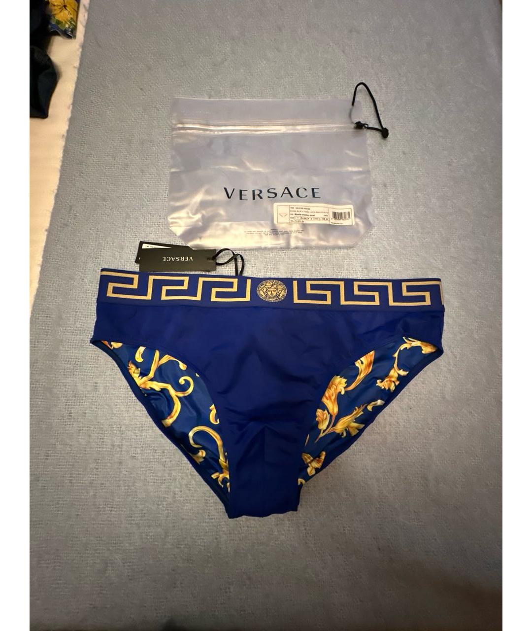VERSACE Синие плавки, фото 8
