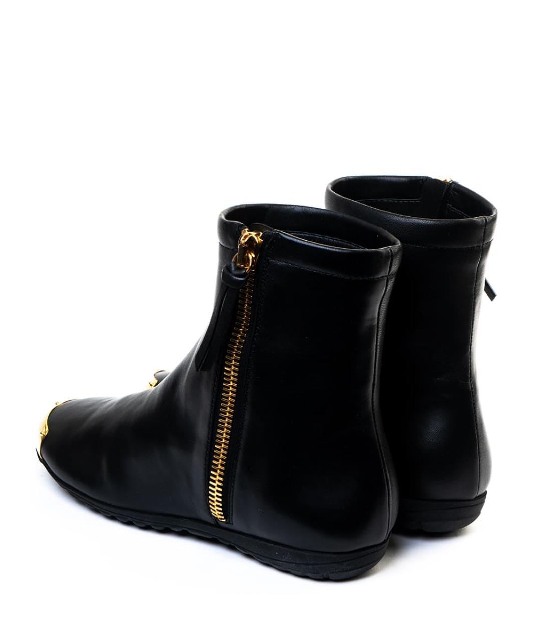 GIUSEPPE ZANOTTI DESIGN Черные кожаные ботинки, фото 3