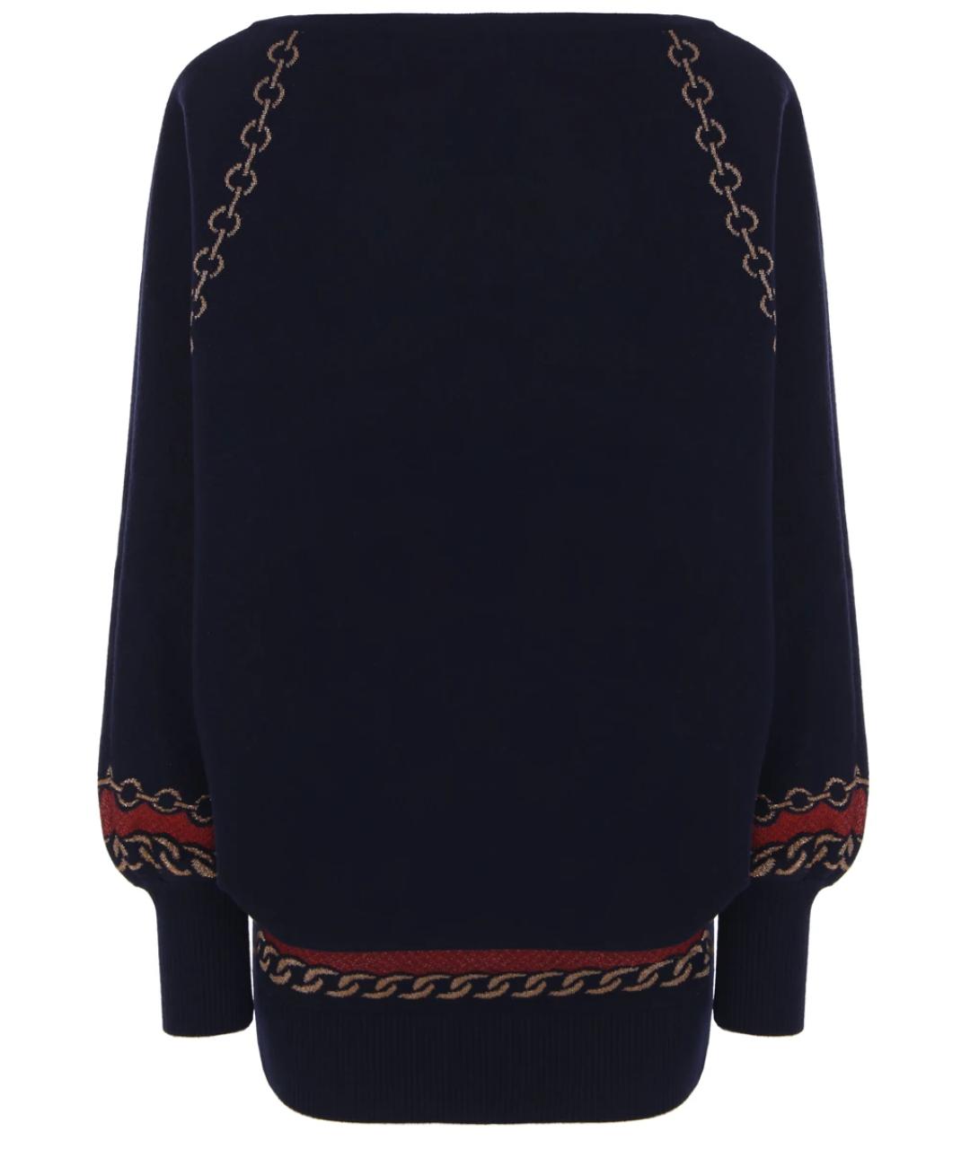 BALMAIN Синий шерстяной джемпер / свитер, фото 3