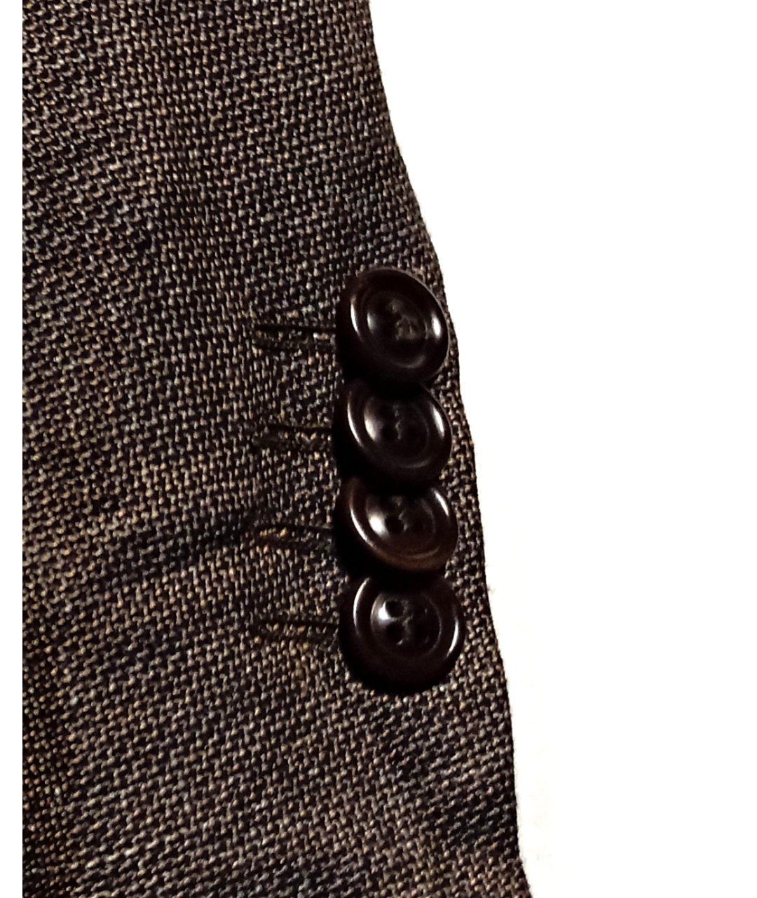 ZEGNA Коричневый шерстяной пиджак, фото 8