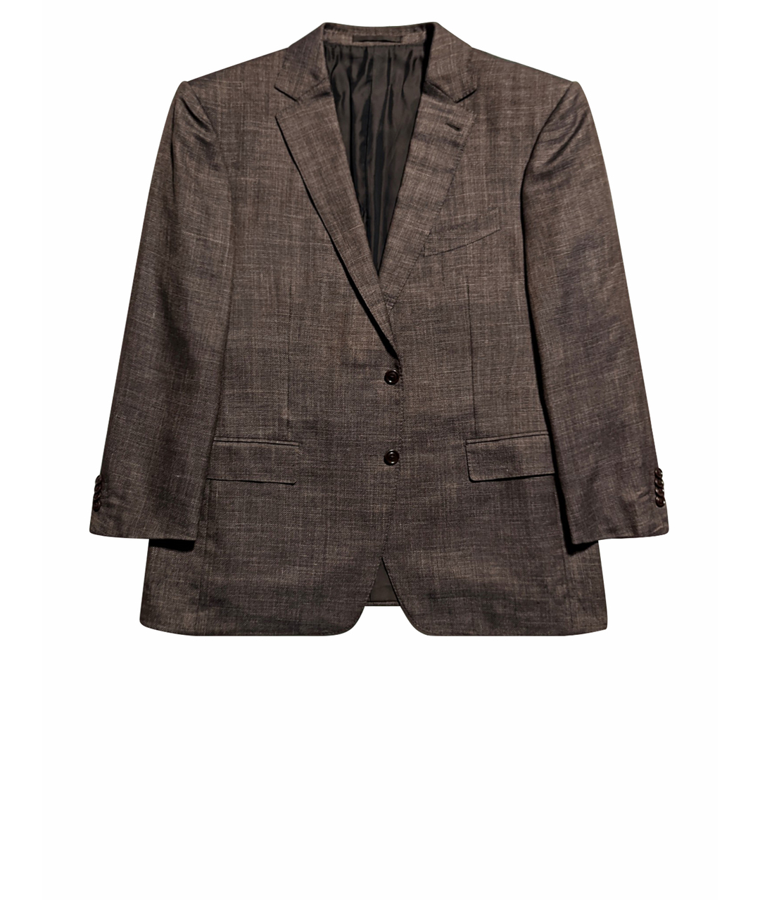 ZEGNA Коричневый шерстяной пиджак, фото 1