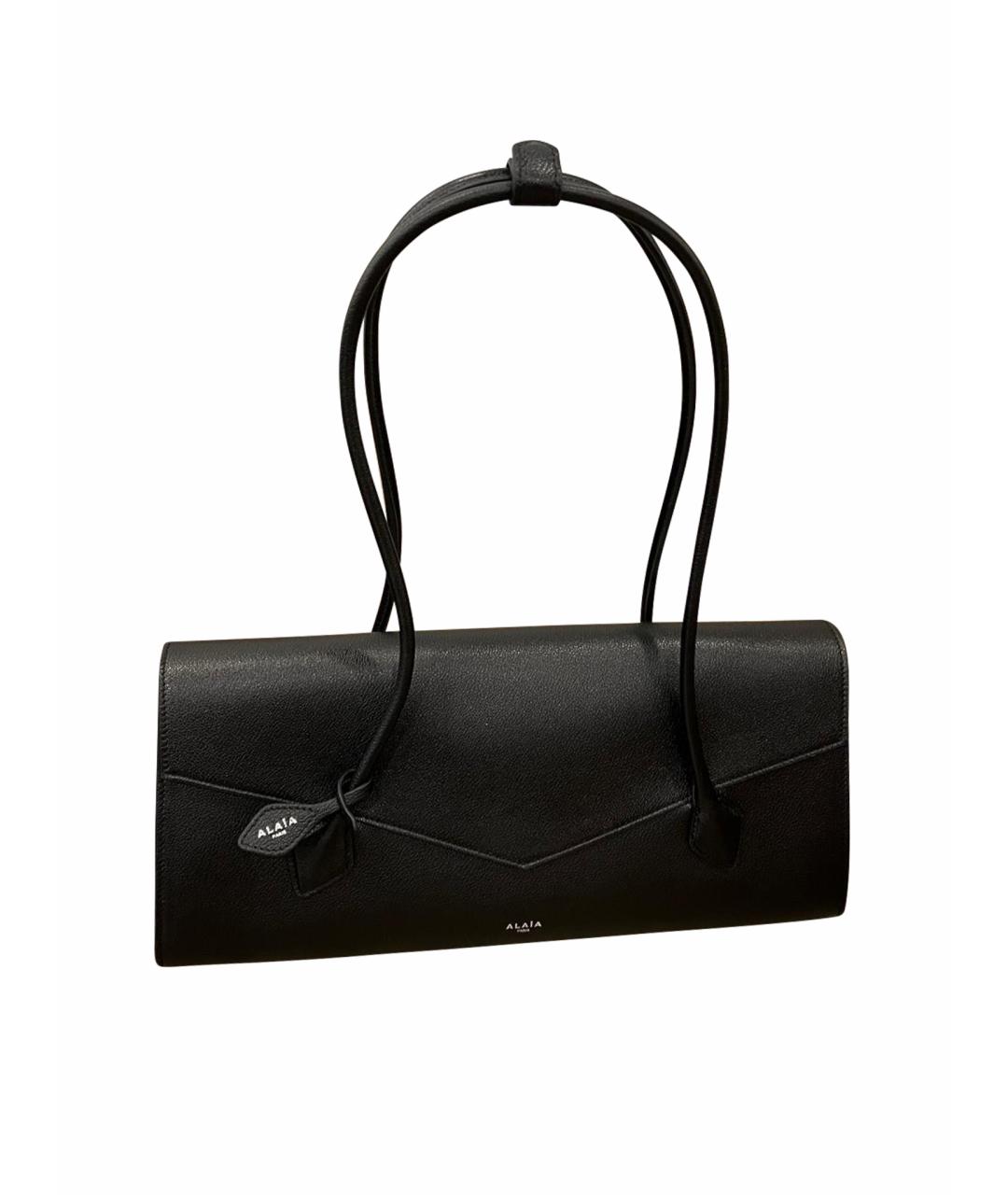 ALAIA Черная кожаная сумка через плечо, фото 1