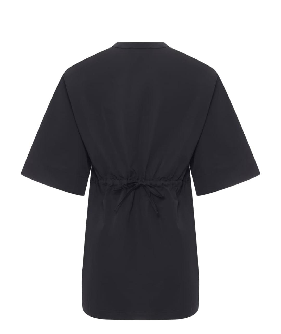 FABIANA FILIPPI Черная хлопковая футболка, фото 2