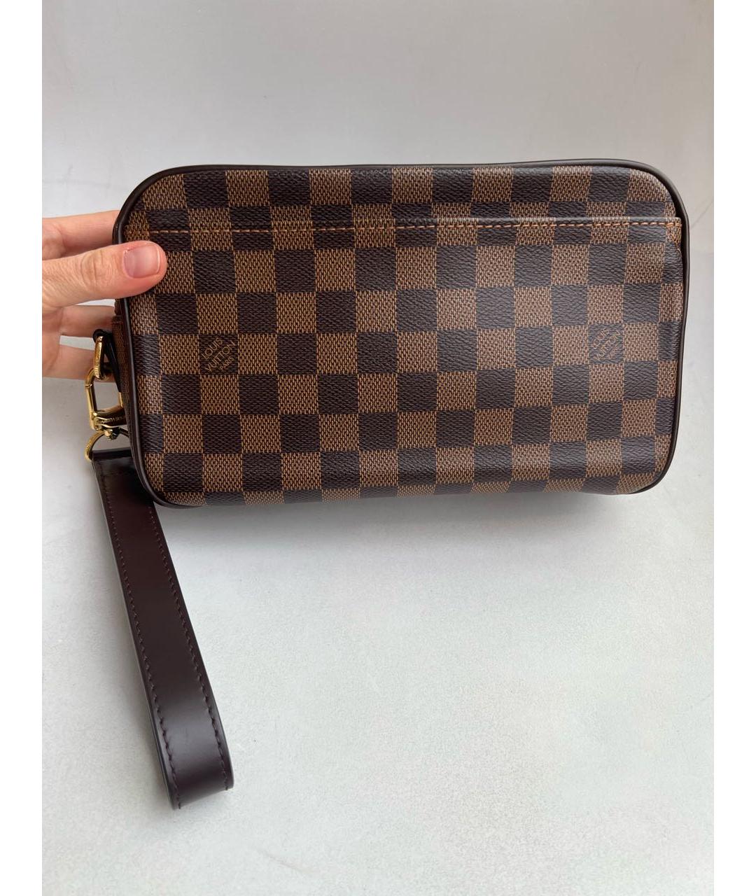 LOUIS VUITTON Коричневая барсетка, фото 3