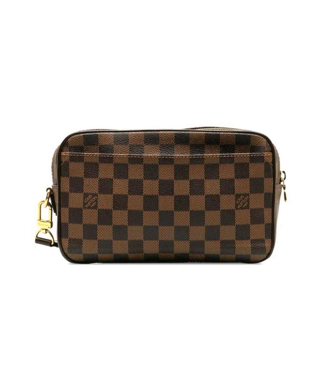 LOUIS VUITTON Коричневая барсетка, фото 8