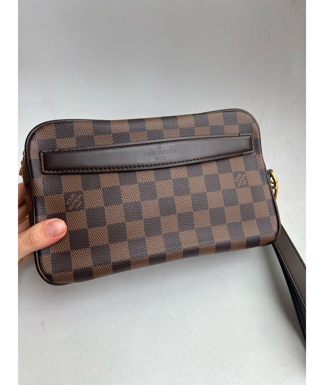 LOUIS VUITTON Коричневая барсетка, фото 4