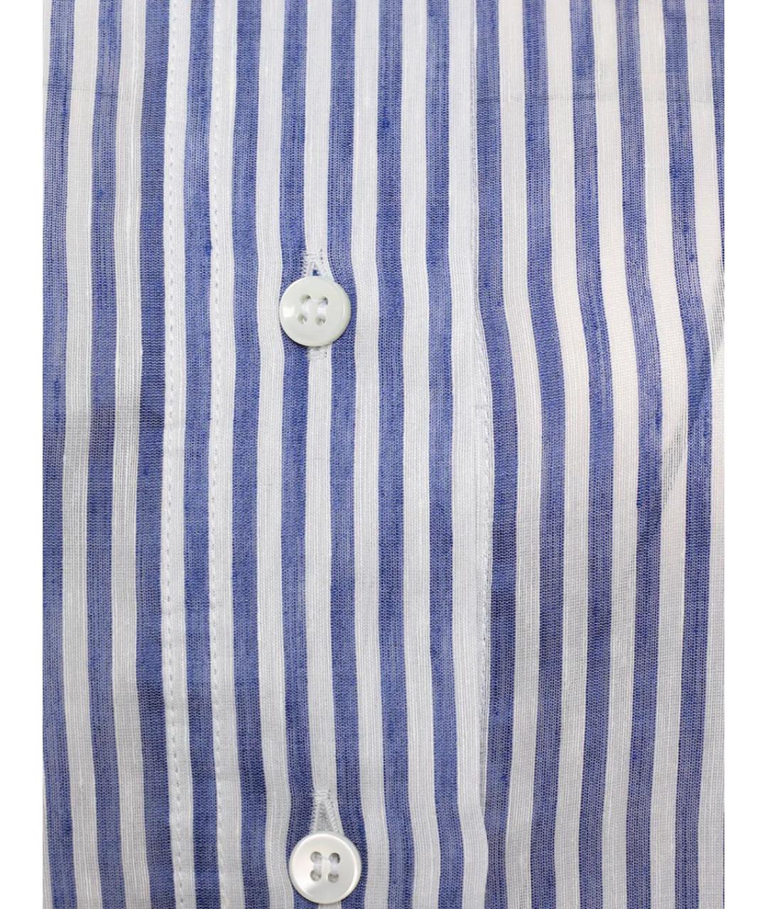 BRUNELLO CUCINELLI Голубая льняная рубашка, фото 3