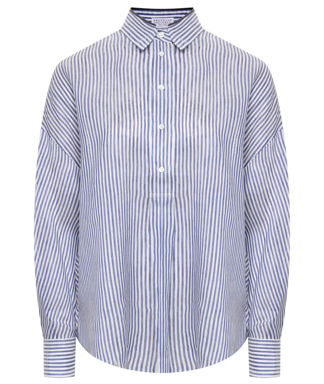 BRUNELLO CUCINELLI Голубая льняная рубашка, фото 1