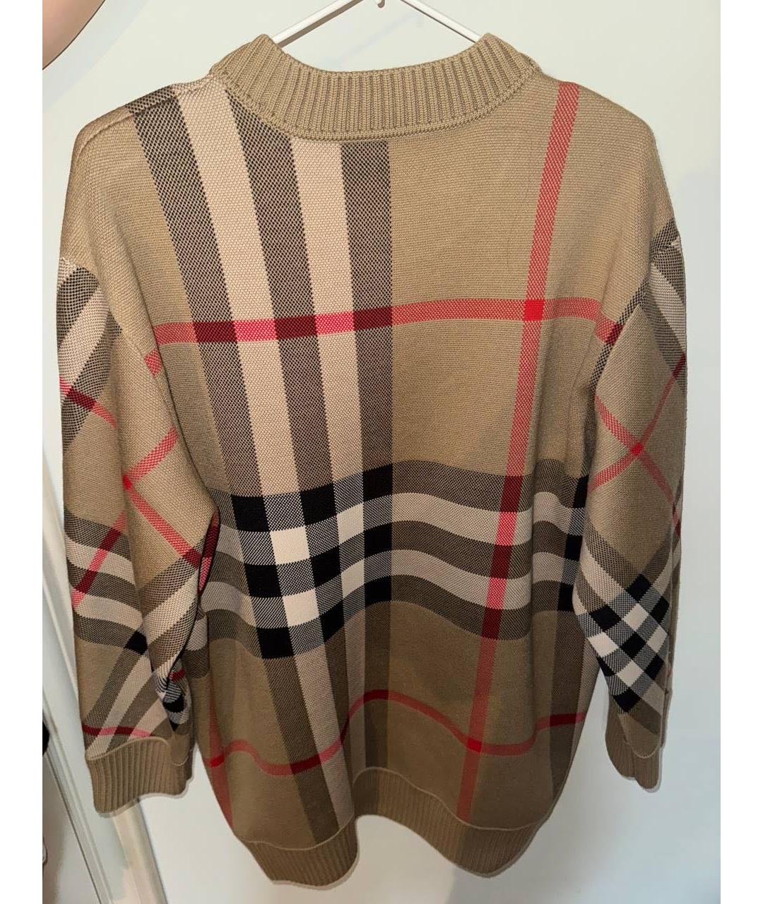 BURBERRY Бежевый хлопковый джемпер / свитер, фото 2
