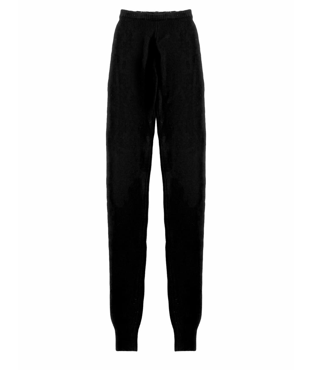 RICK OWENS Черные хлопковые повседневные брюки, фото 1