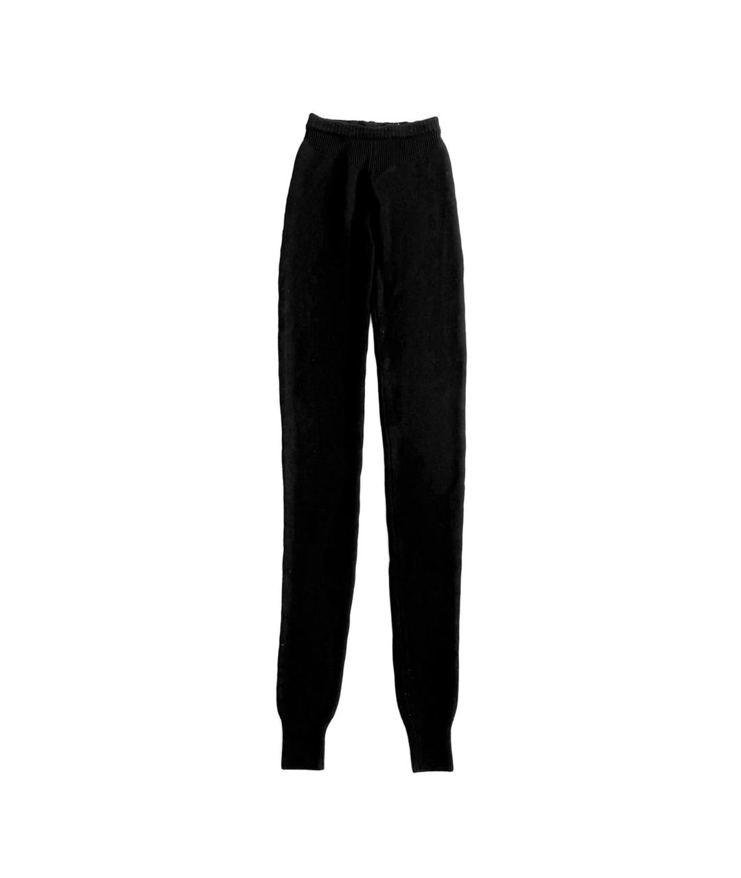 RICK OWENS Черные хлопковые повседневные брюки, фото 5