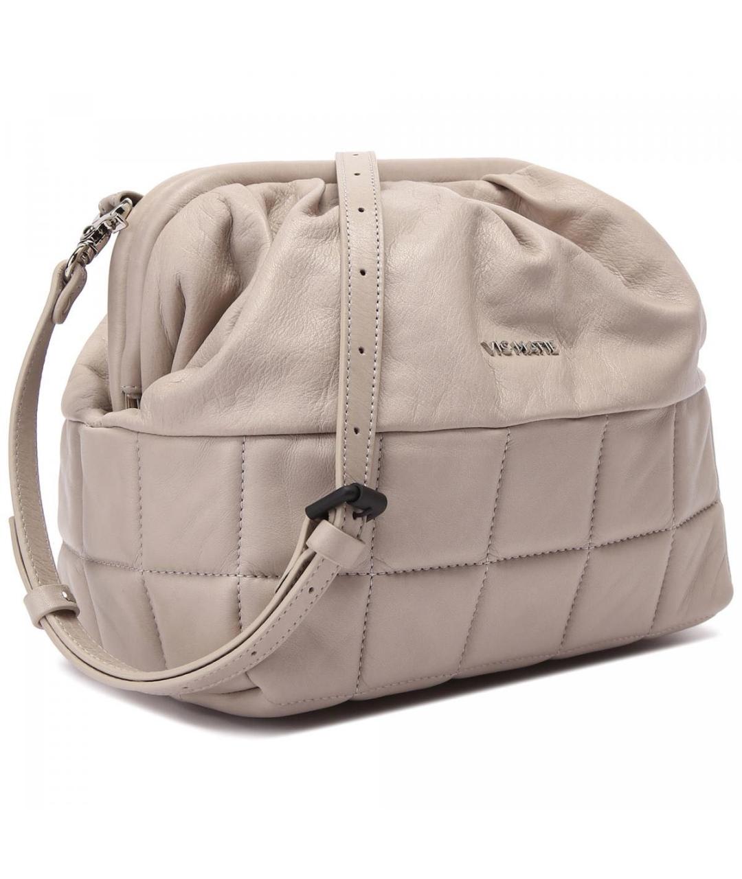 MAX MARA Бежевая кожаная сумка через плечо, фото 2