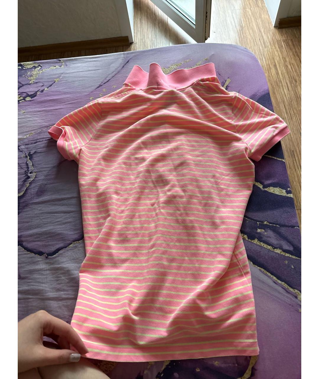 POLO RALPH LAUREN Коралловая хлопковая футболка, фото 2