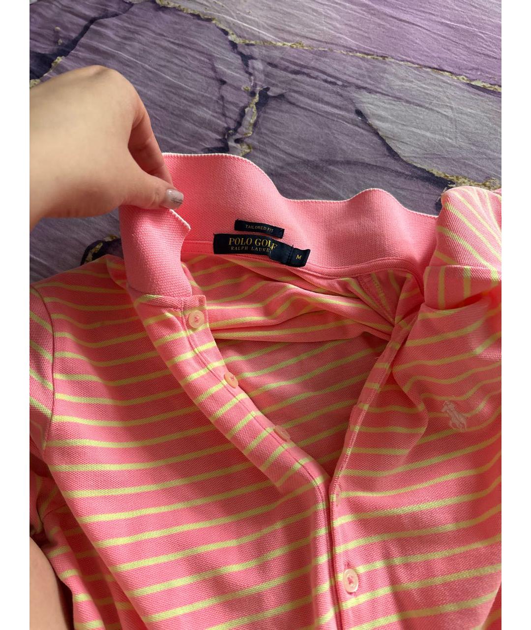 POLO RALPH LAUREN Коралловая хлопковая футболка, фото 3