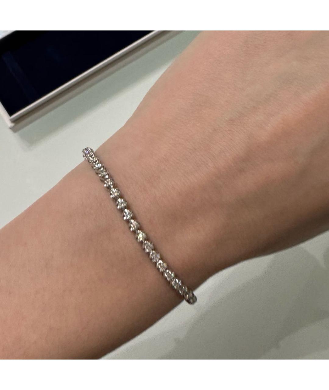 Van Der Bauwede Stall Diamond Серебрянный браслет из белого золота, фото 4