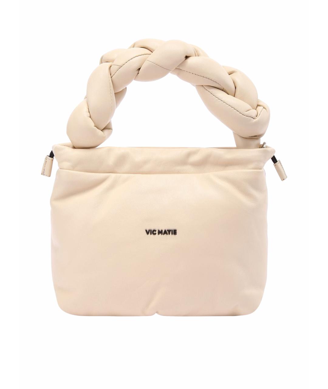 MAX MARA Бежевая кожаная сумка через плечо, фото 1