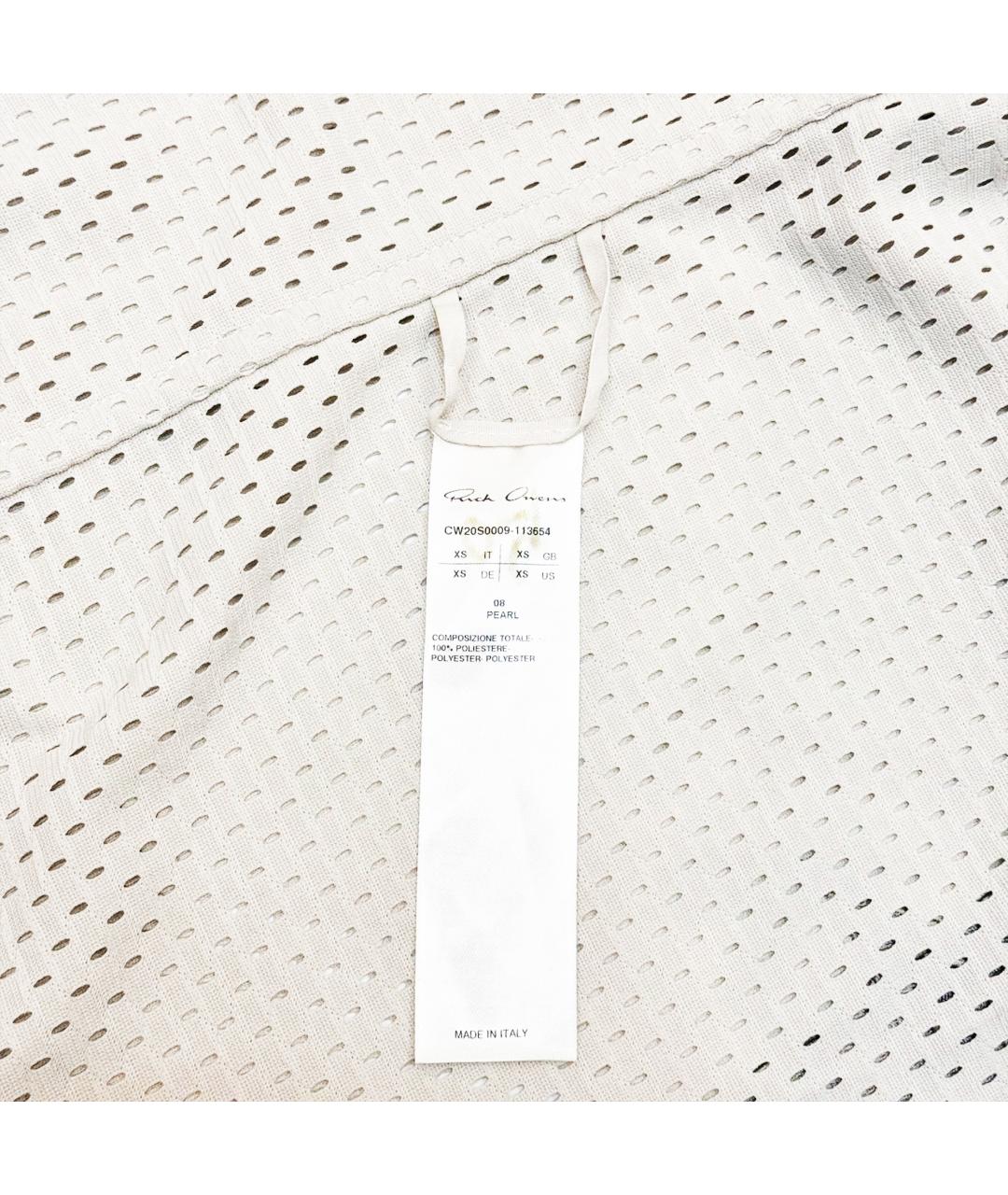 RICK OWENS Белая майка, фото 6