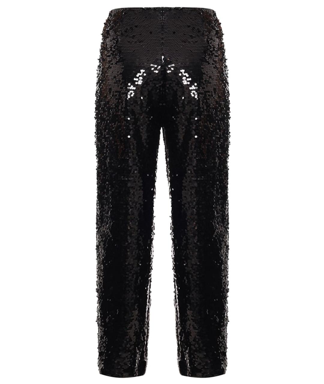 PHILOSOPHY DI LORENZO SERAFINI Черные полиэстеровые прямые брюки, фото 2