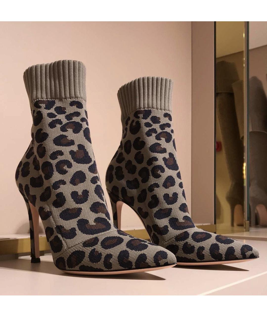 GIANVITO ROSSI Текстильные ботильоны, фото 5