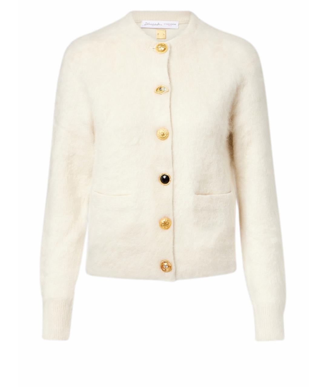 SCHIAPARELLI Белый кашемировый кардиган, фото 1