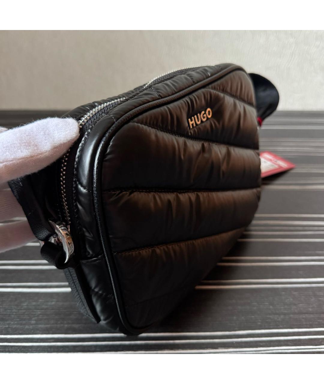 HUGO Черная сумка через плечо, фото 2