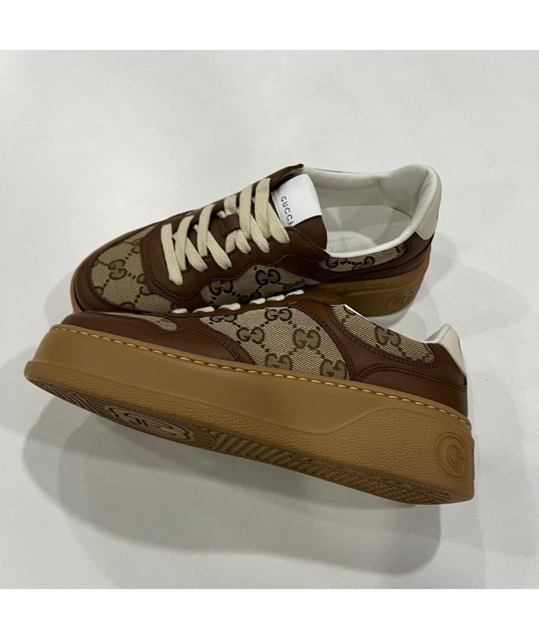 GUCCI Коричневые кеды, фото 2