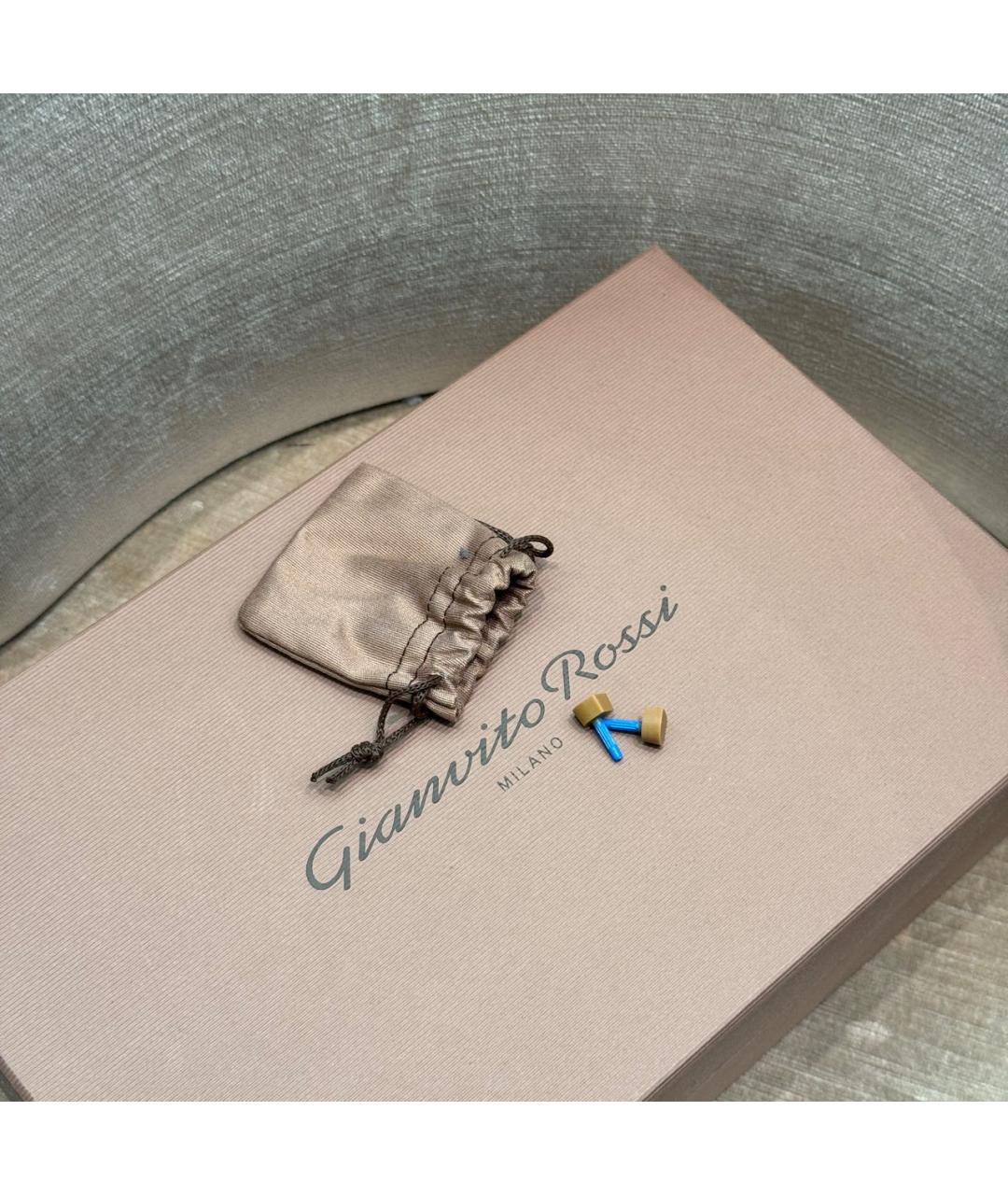 GIANVITO ROSSI Бежевые кожаные туфли, фото 7