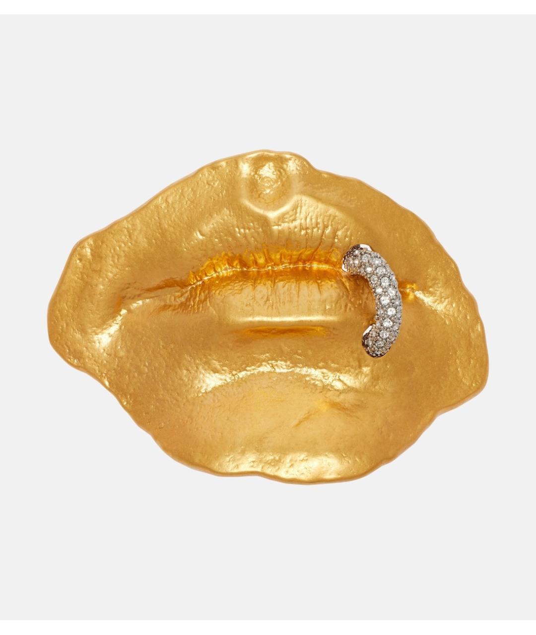 SCHIAPARELLI Золотая латунная булавка / брошь, фото 4