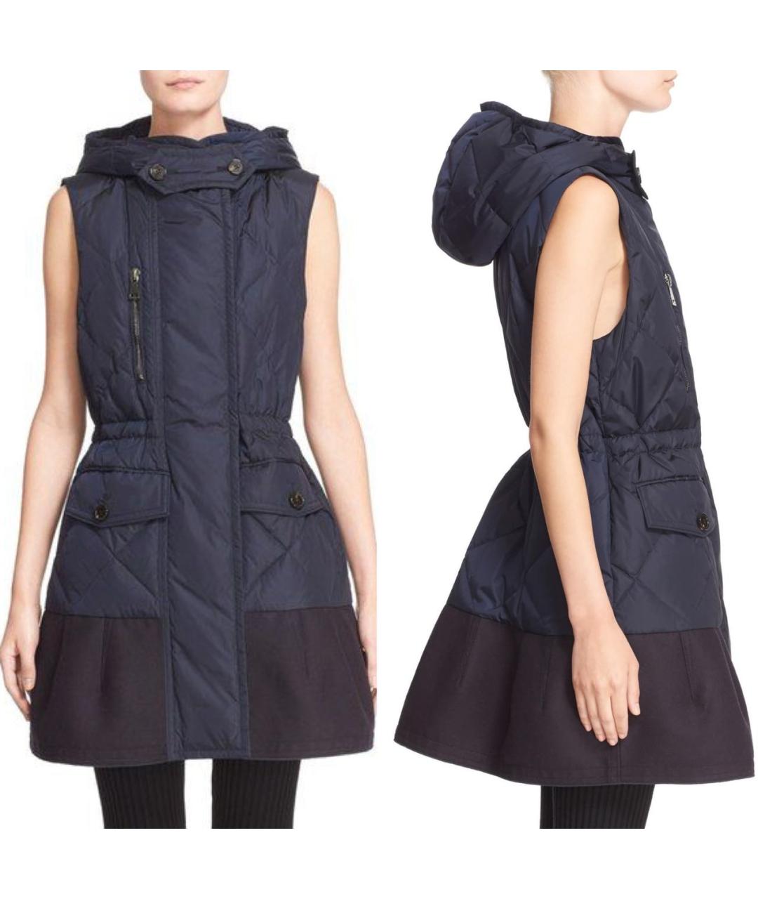 MONCLER Темно-синий жилет, фото 2