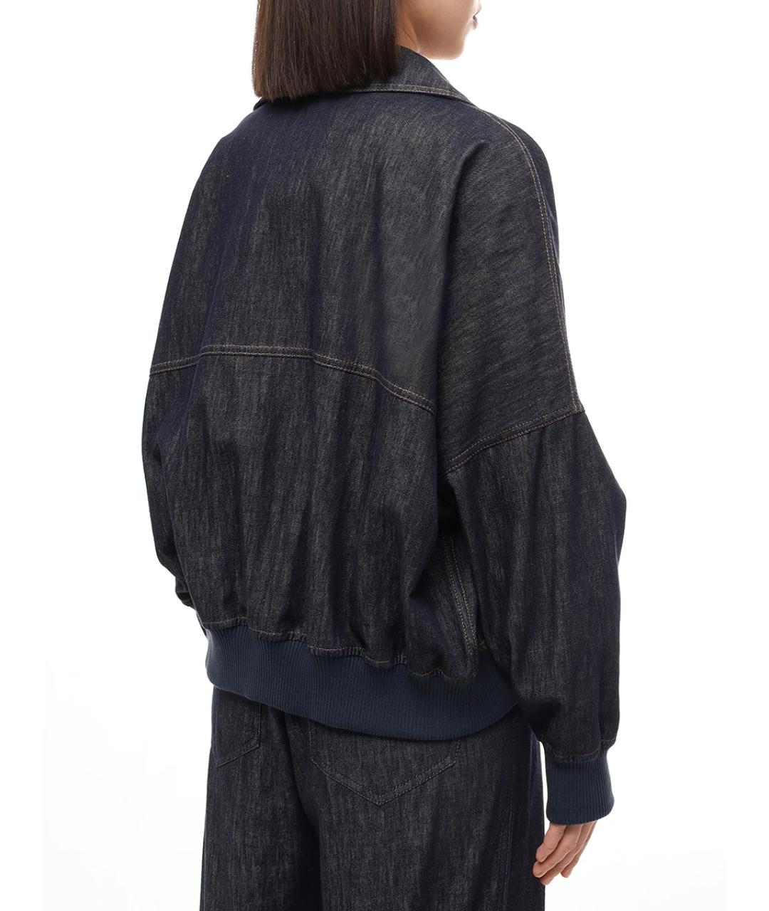 BRUNELLO CUCINELLI Синяя хлопковая куртка, фото 5