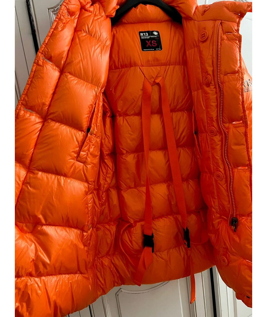R13 Оранжевая полиэстеровая куртка, фото 2