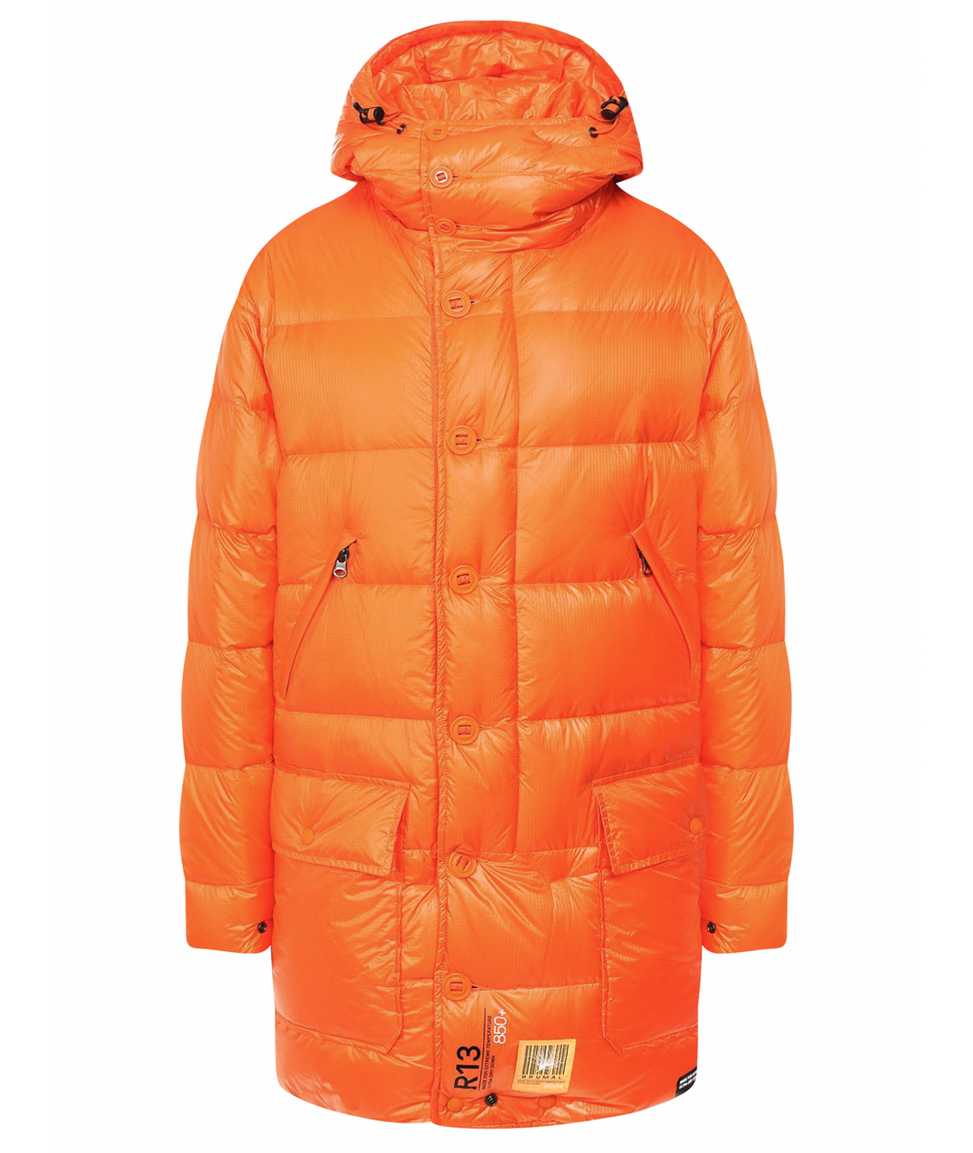 R13 Оранжевая полиэстеровая куртка, фото 1