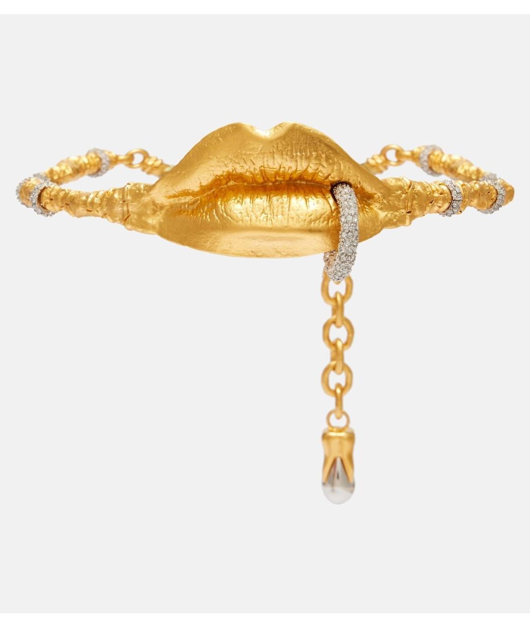 SCHIAPARELLI Золотой латунный чокер, фото 4