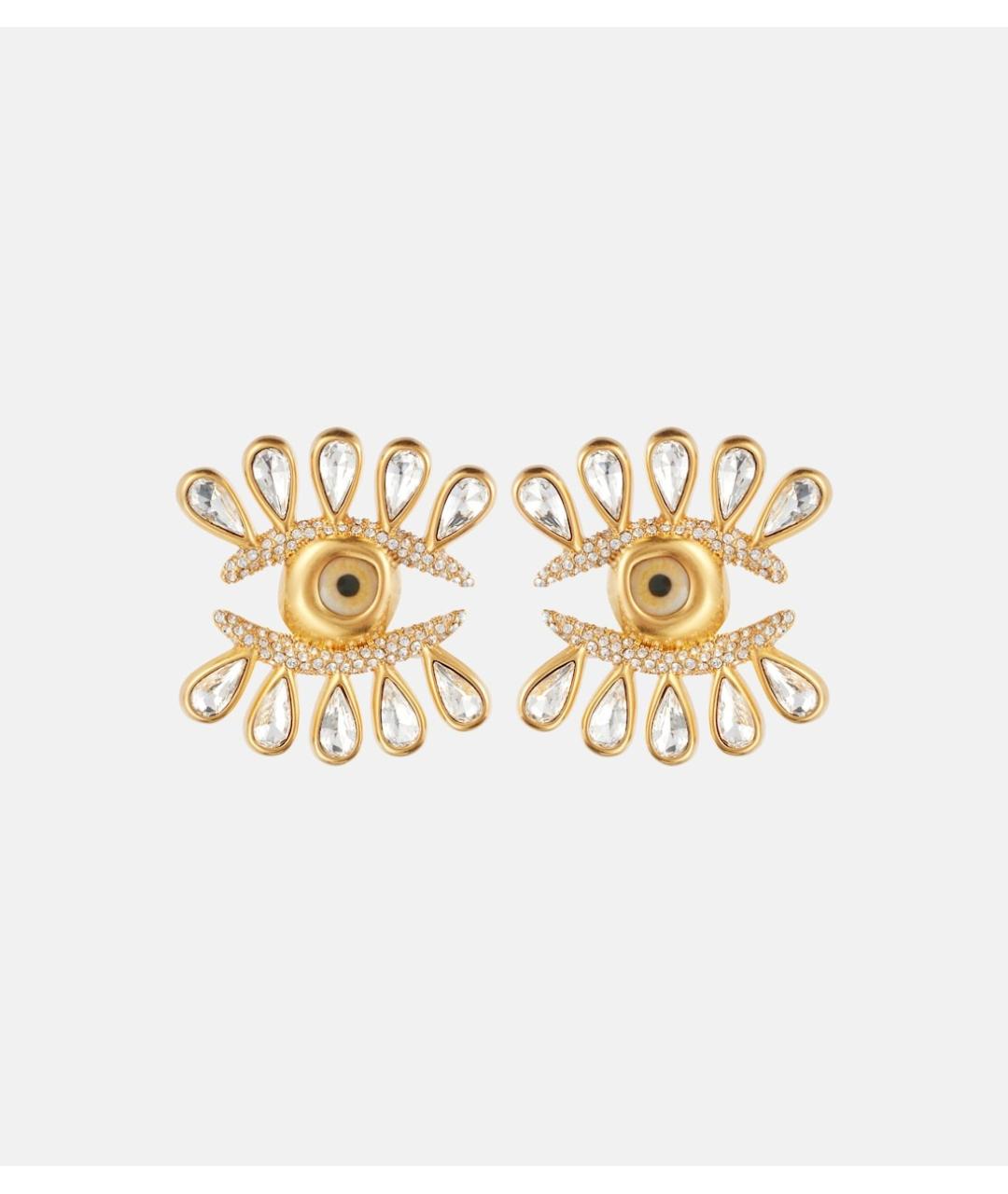 SCHIAPARELLI Золотые латунные серьги, фото 4