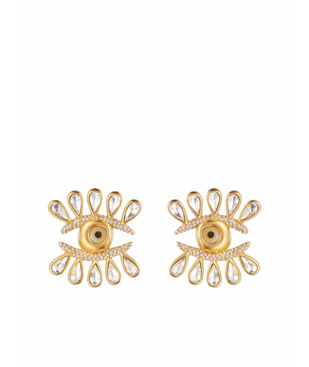 SCHIAPARELLI Золотые латунные серьги, фото 1