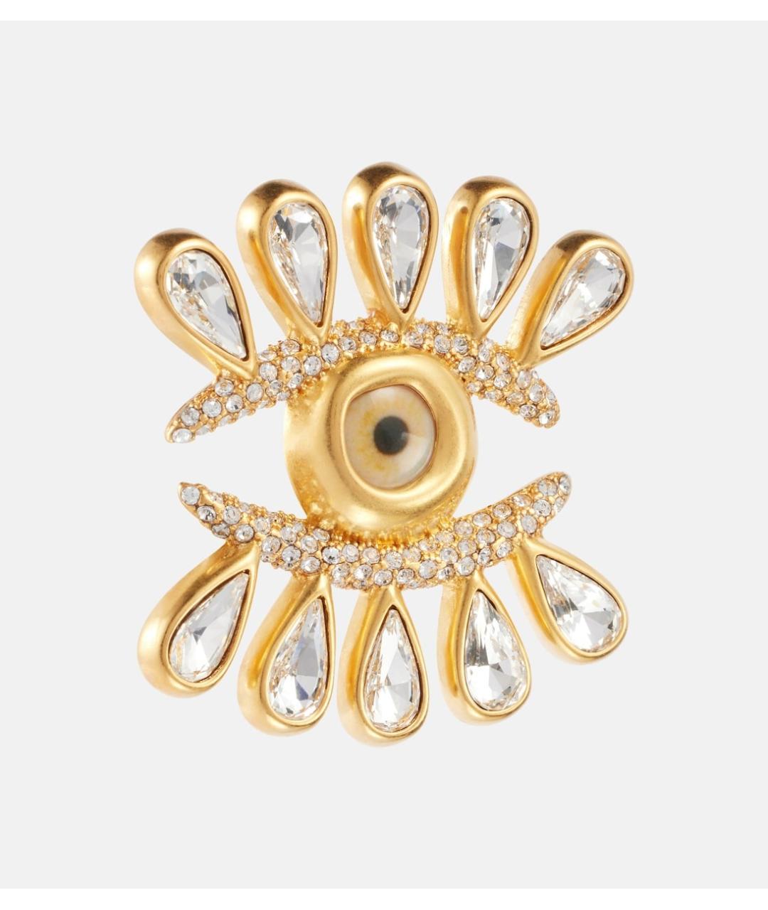 SCHIAPARELLI Золотые латунные серьги, фото 2