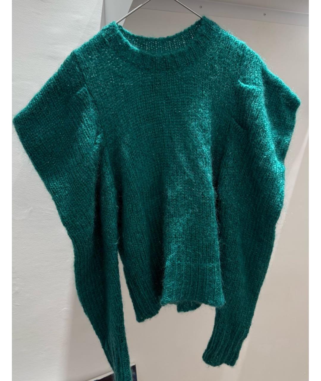 ISABEL MARANT Зеленый шерстяной джемпер / свитер, фото 3
